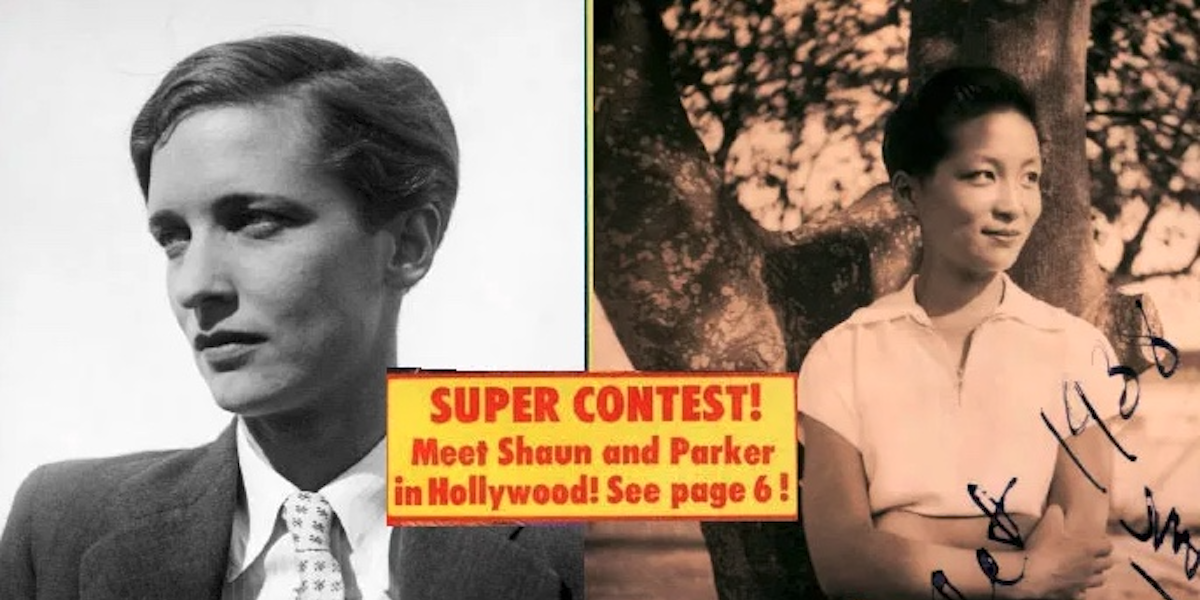 black and white butch pictures with 'super contest!"