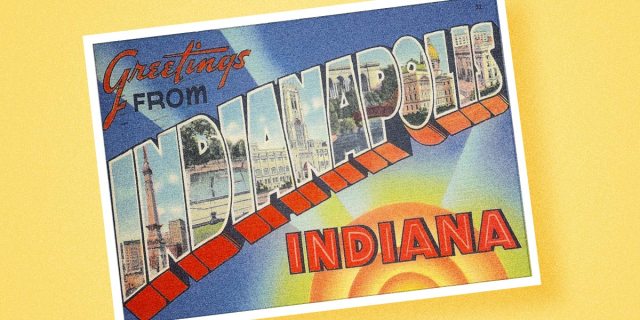 greetings from Indianapolis Indiana Postcard