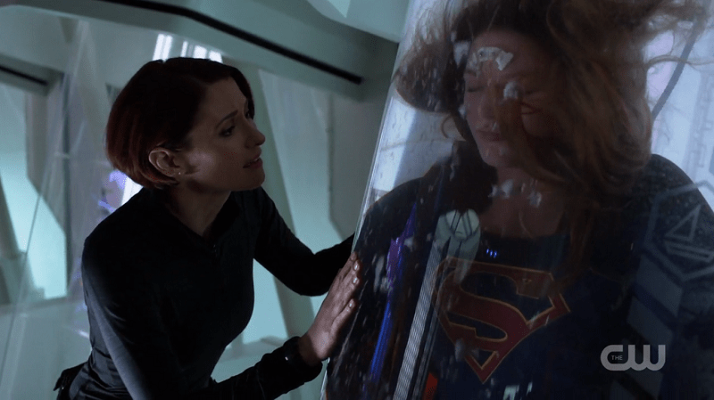 Alex talks to Kara's healing pod