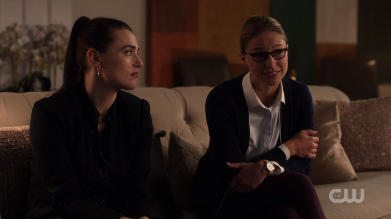 Lena watches Kara reassure Sam
