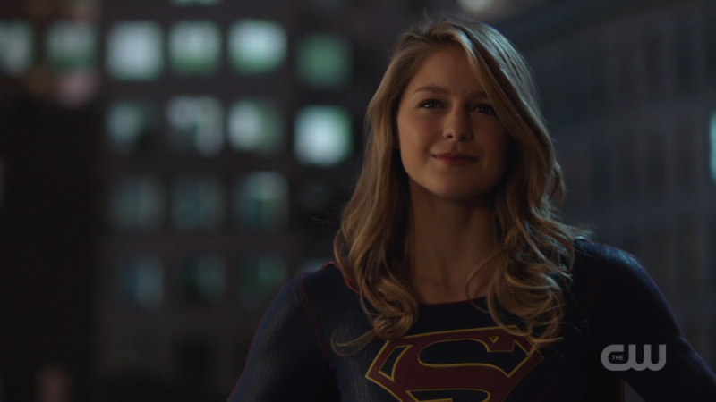 Kara smiles as she says goodbye