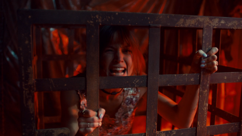 Caged Waverly screams