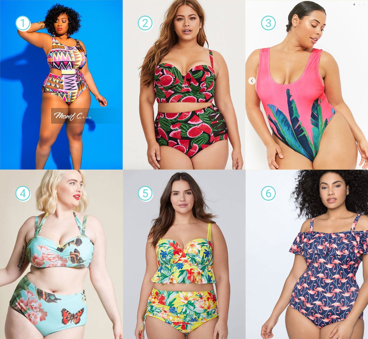 Tropical Prints and Patterns Plus Size Swimsuits Guide