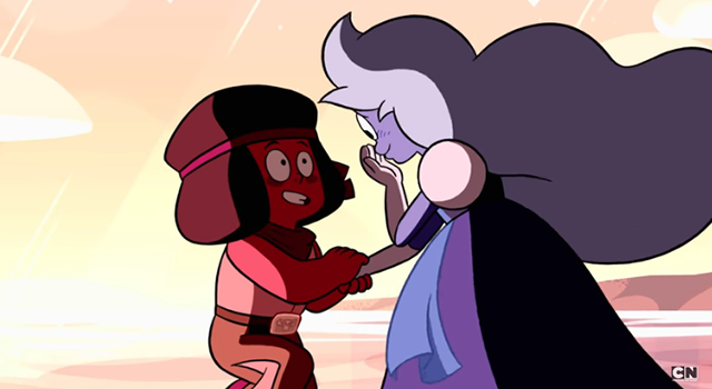 【米国アニメ】〈百合表現〉“Steven Universe” Makes History, Mends Hearts in a Perfect Lesbian Wedding Episode YouTube動画>1本 ->画像>2枚