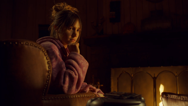 Waverly listens by the fire