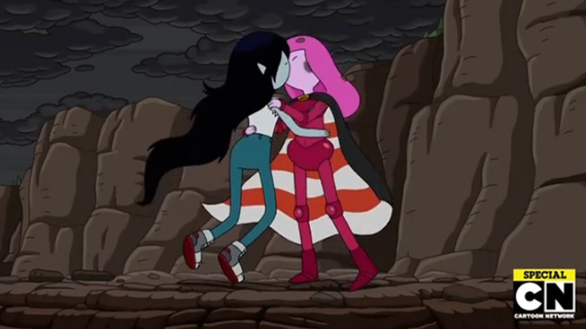 Anime Lesbian Porn Princess Bubblegum - Princess Bubblegum and Marceline Smooch On-Screen, Live Happily Ever After  in the \