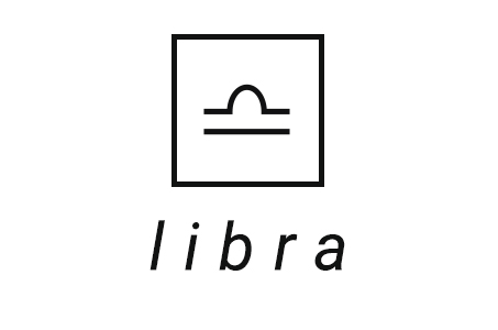 A stylized illustration of the astrological symbol for Libra
