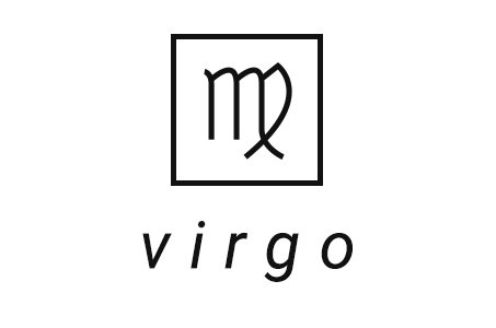 A stylized illustration of the astrological symbol for Virgo