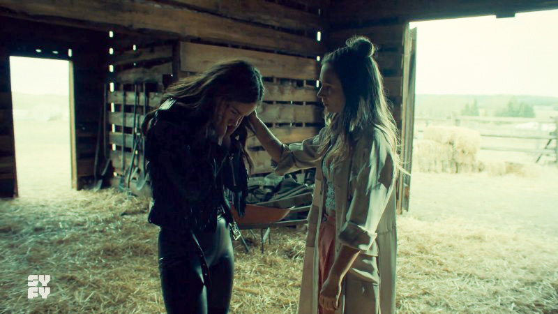 Waverly comforts Wynonna again but htis time in the barn
