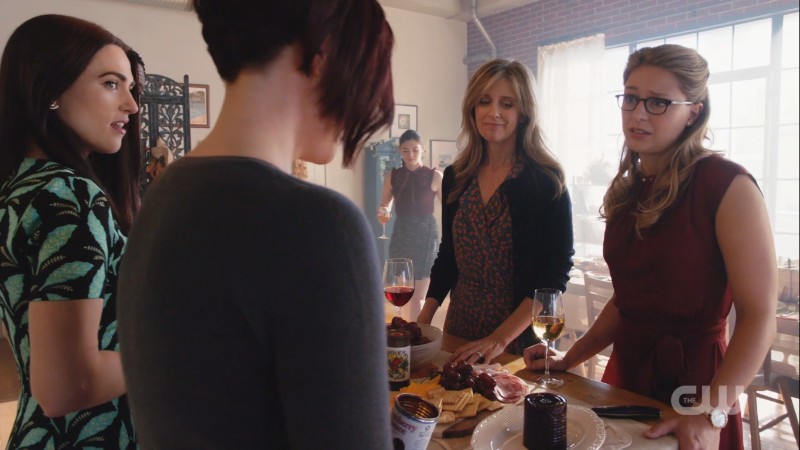 The women of Supergirl share a frame at Thanksgiving