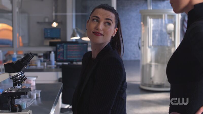 Lena looks up at Alex approvingly