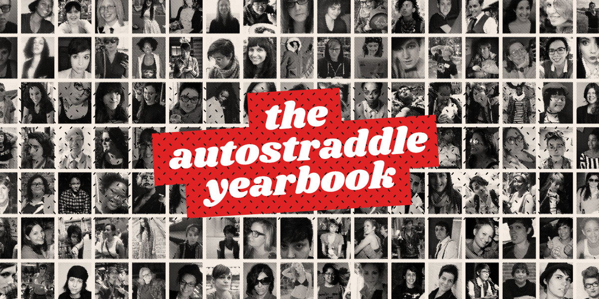 the autostraddle yearbook - grid of faces past