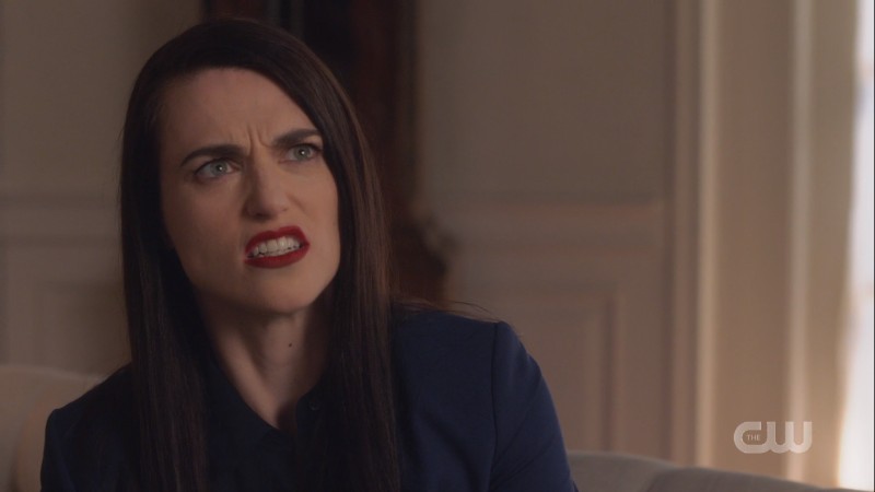 lena looks utterly disgusted 
