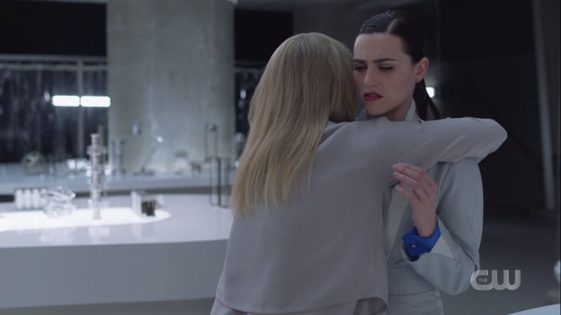 hope hugs lena, lena is alarmed