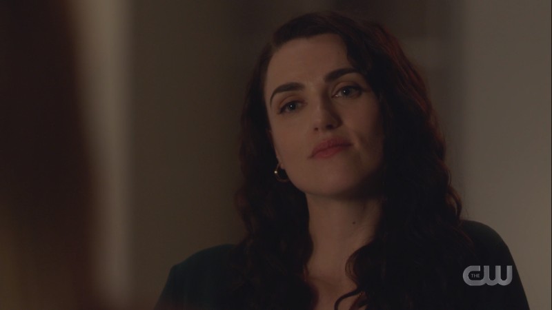 Lena smirks 