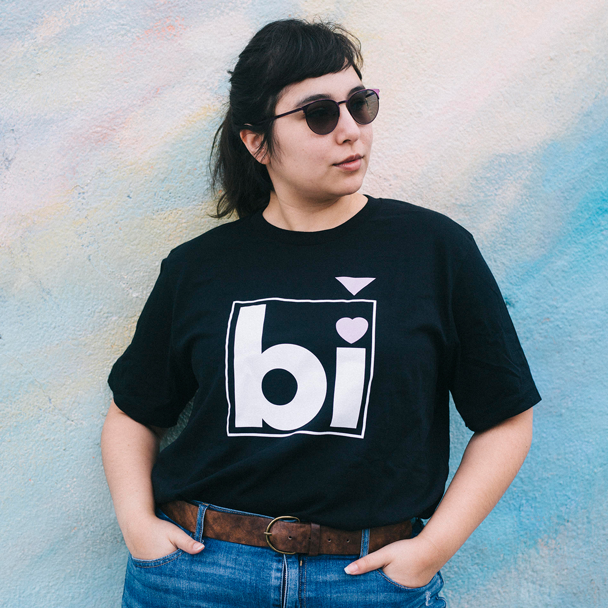 autostraddle merch bisexual bi shirt