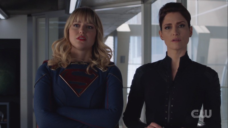 Supergirl and Alex look OVER IT 