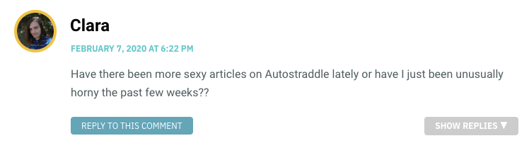 Have there been more sexy articles on Autostraddle lately or have I just been unusually horny the past few weeks??