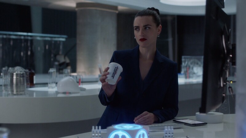 Lena makes a suspicious face