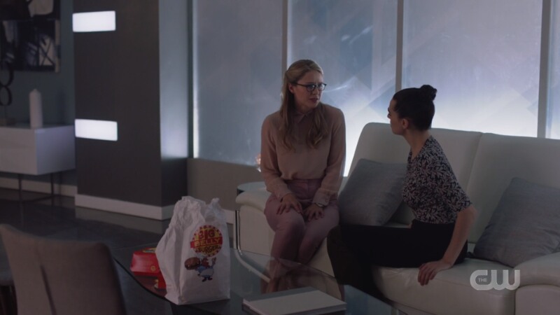 Kara comes out to Lena on a couch