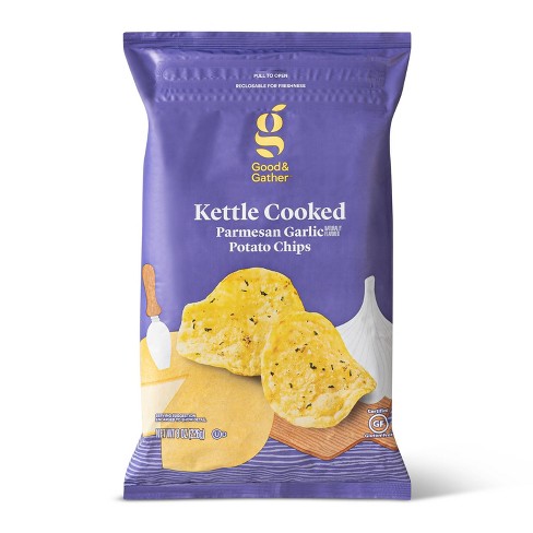A purple bag of kettle chips.