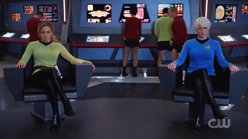 sara and ava are co captails on a star trek ship