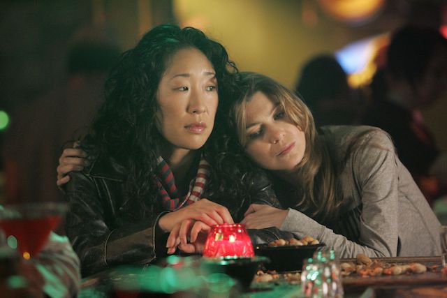 Sandra Oh and Ellen Pompeo in Grey's Anatomy