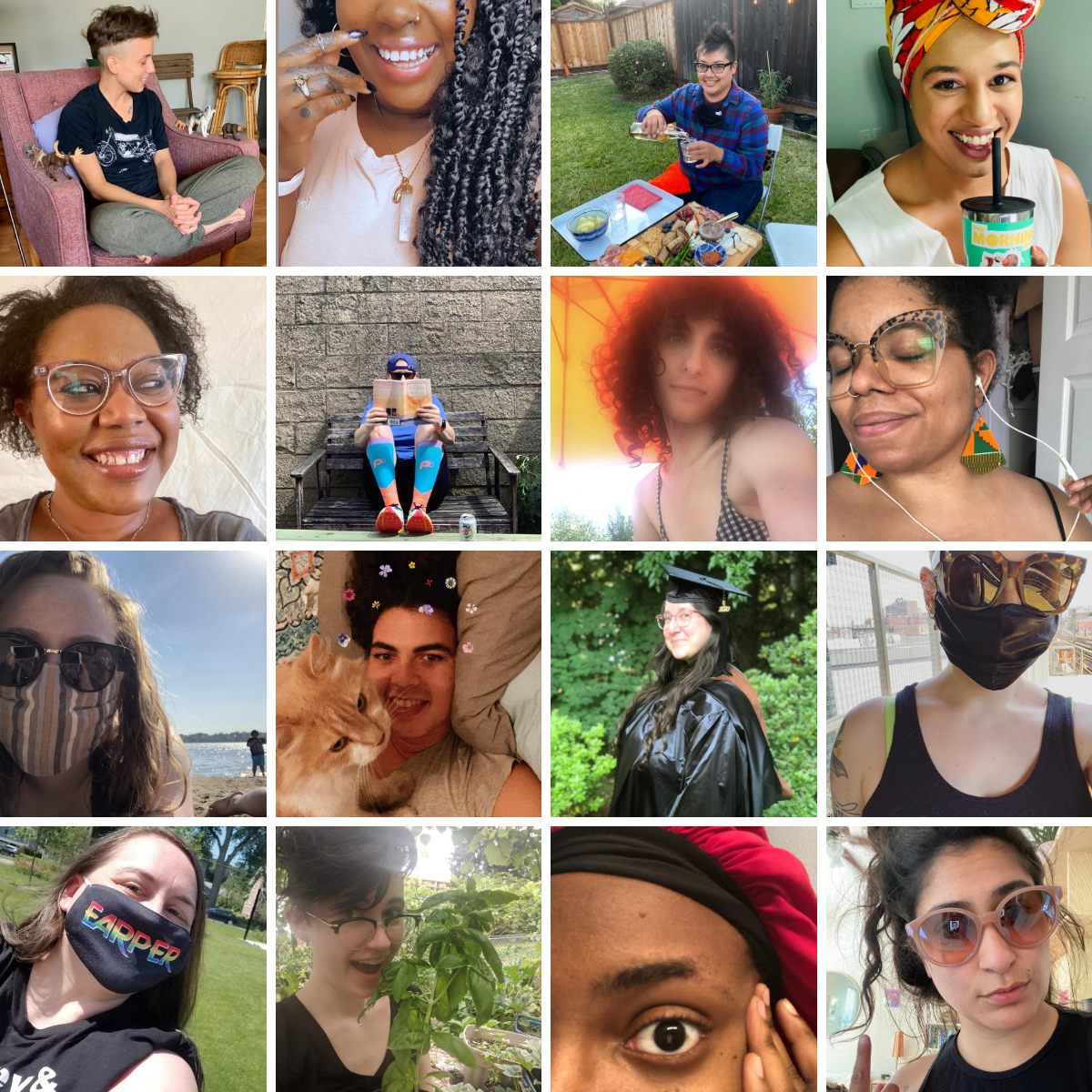 A summer collage of Autostraddle team writers and editors!