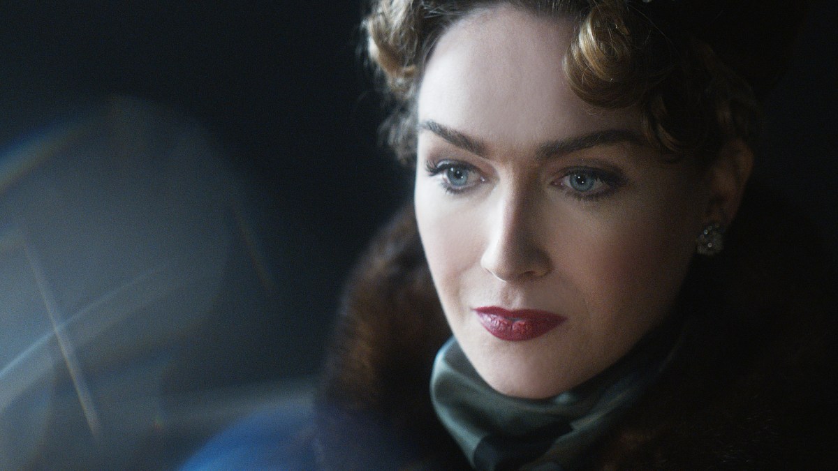 Close-up of Jamie Clayton as Christine Jorgensen