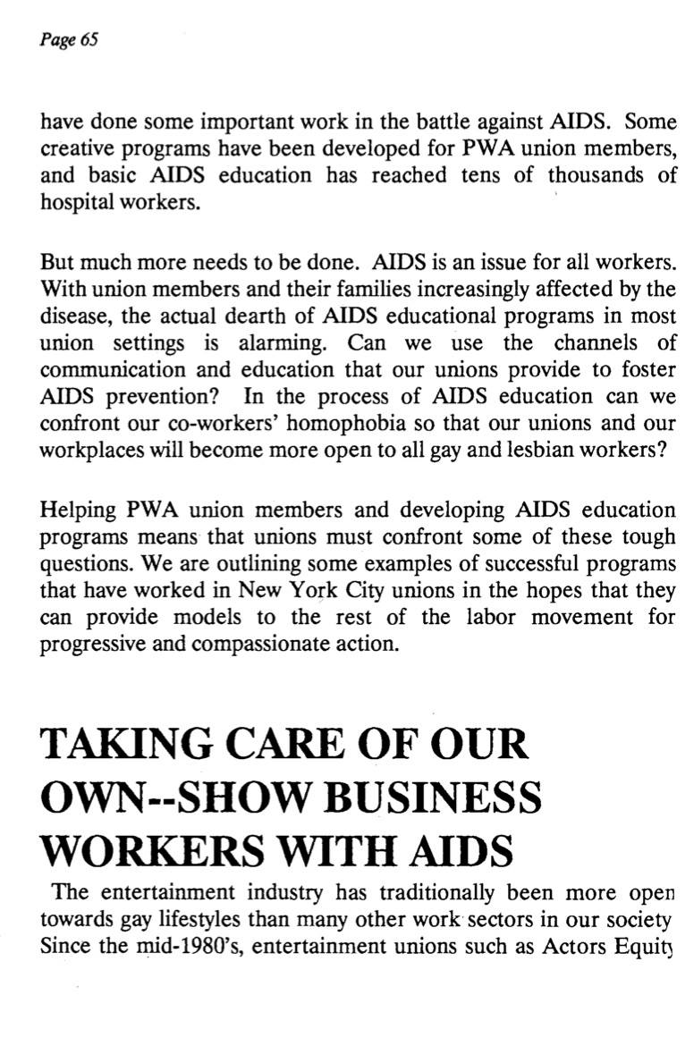 page 65 from Pride At Work pamphlet