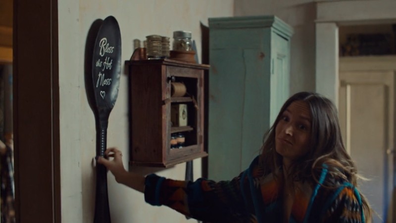 Waverly grabs a spoon with a shrug