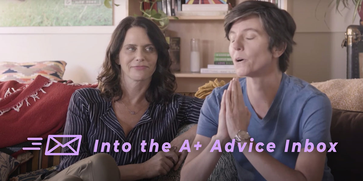 Two characters from the show Transparent receive therapy.