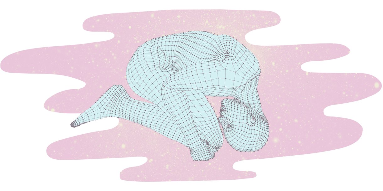 dot pattern adult in fetal position