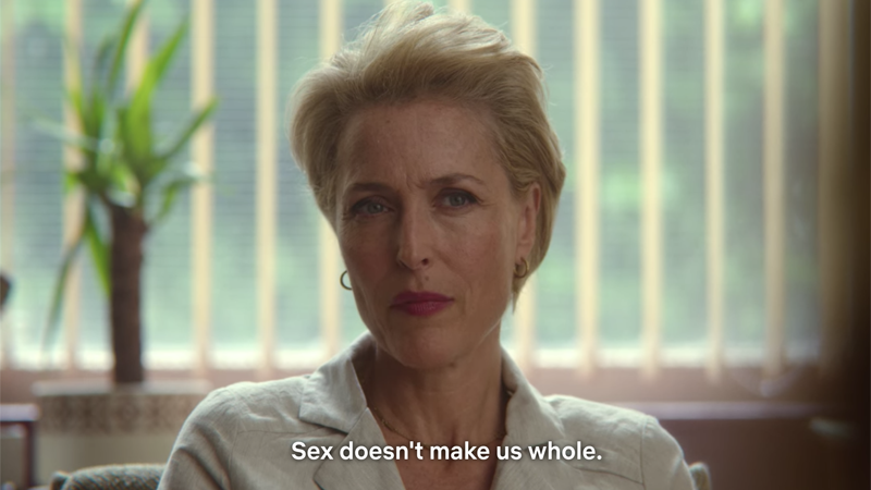 Sex Education, Jean to Florence: "Sex doesn't make us whole."