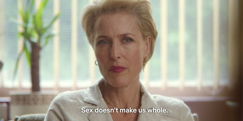Sex Education, Jean to Florence: "Sex doesn't make us whole."