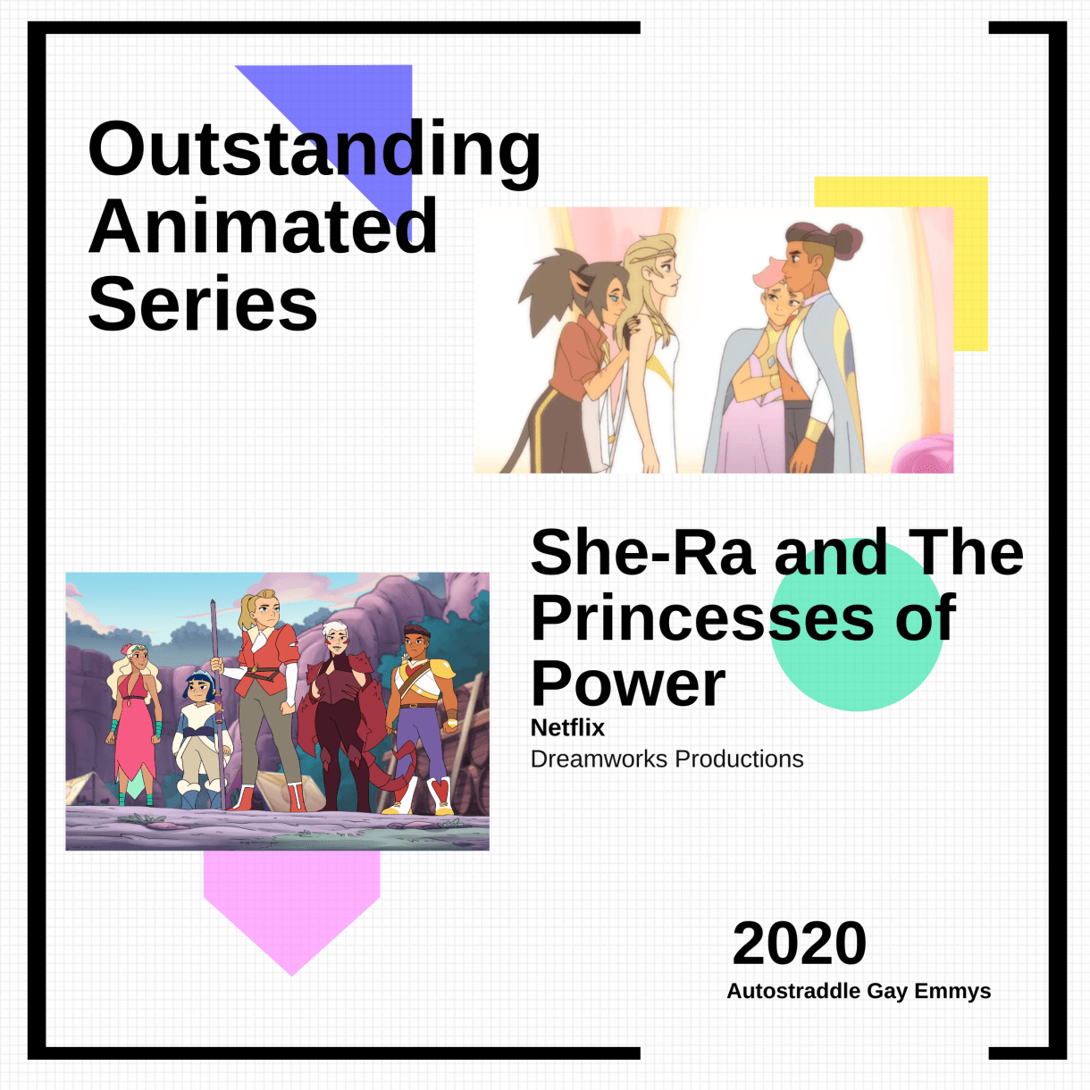 Outstanding Animated Series: She-Ra and the Princesses of Power (Netflix)