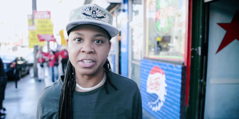 Punkie Johnson is the first out black lesbian cast member in Saturday Night Live History. Here she is on a street corner in New York looking handsome in a baseball hat.