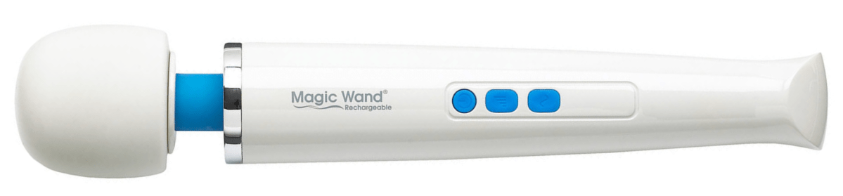 white and blue magic wand