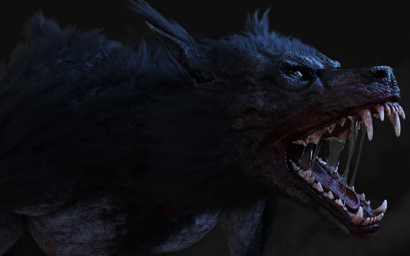 A werewolf howls.