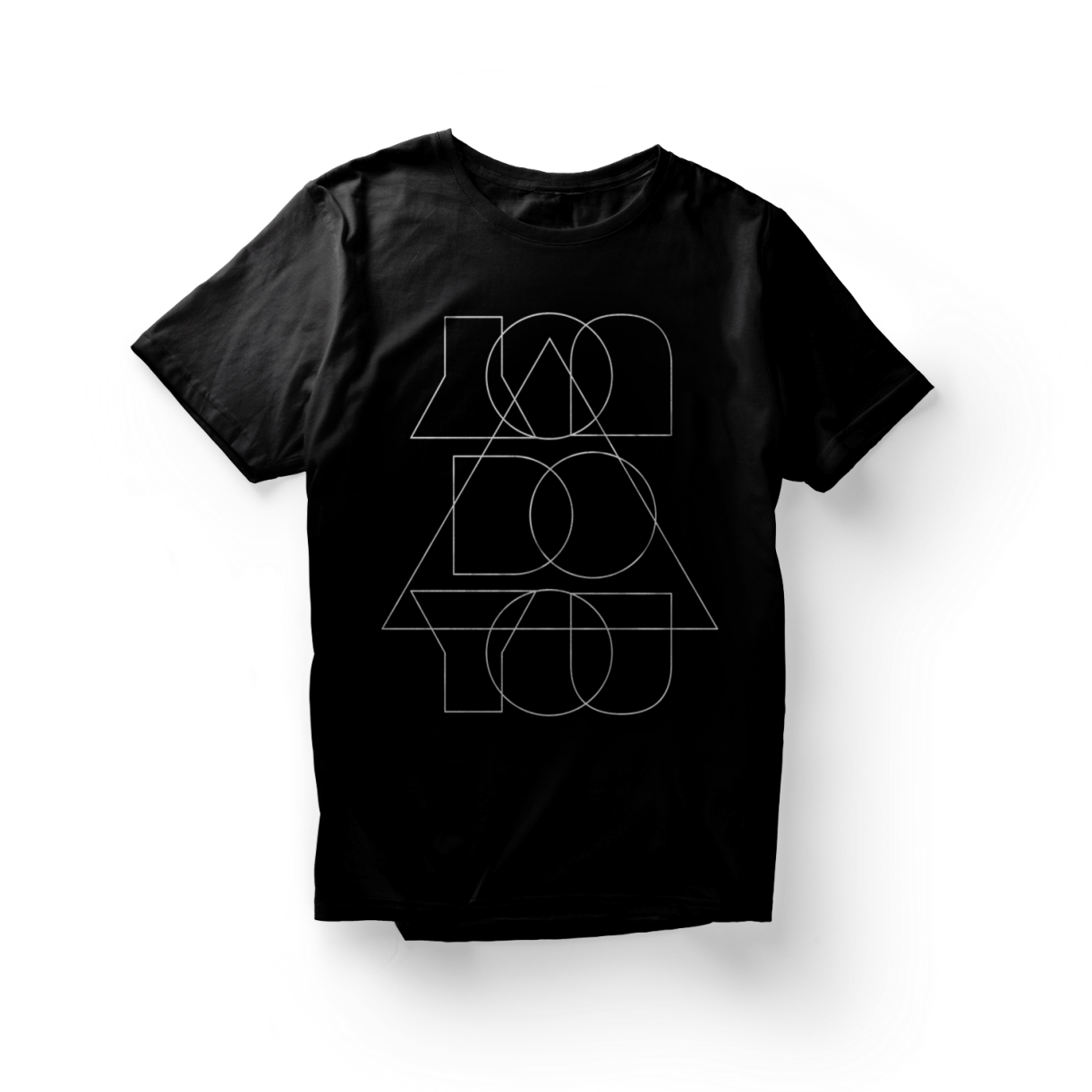 You Do You Shirt - Black with a white design