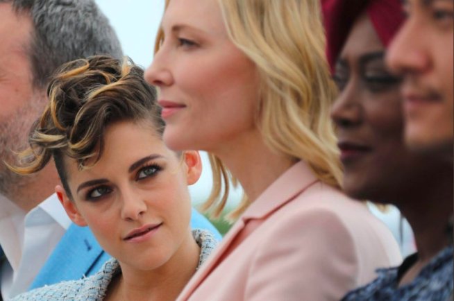 Kristen Stewart gazes adoringly at Cate Blanchett