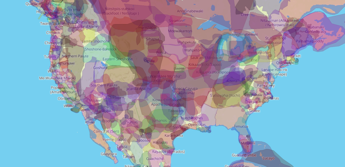 A map of precolonial nations and tribes.