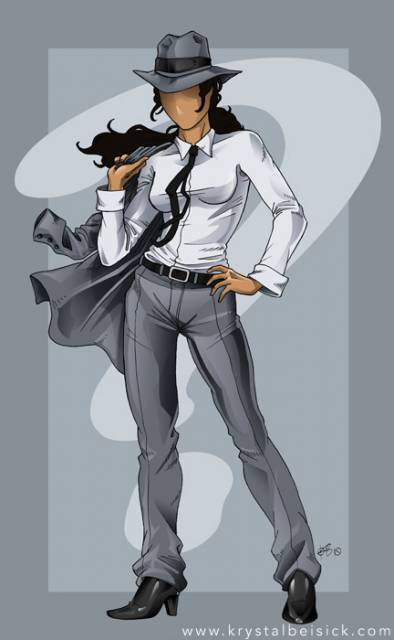 A feature image of Renee Montoya from the Batman comics
