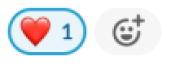 emoji reaction: :heart: 1