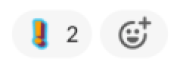emoji reaction :alphabet-yellow-exclamation: 2