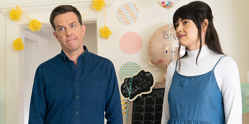 Together Together review: Patti Harrison and Ed Helms in a nursery