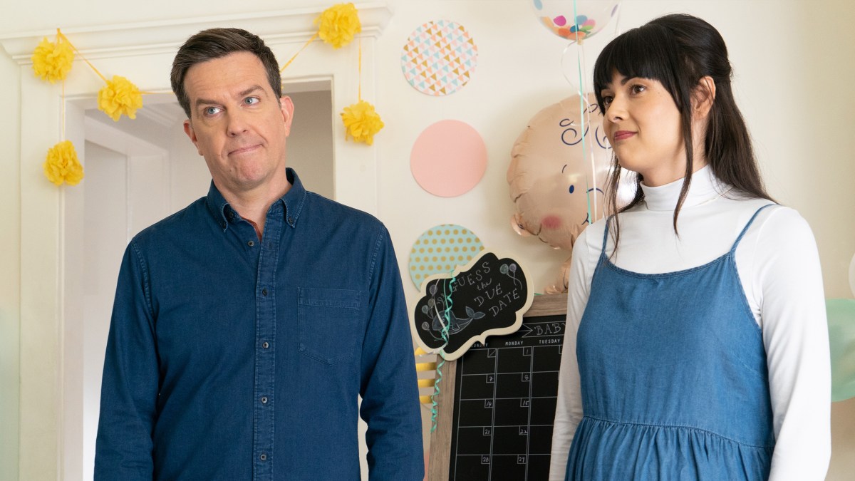 Patti Harrison and Ed Helms in Together Together