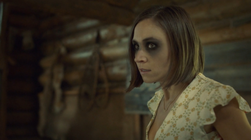 Waverly looks angry and her eyes are still dark. 