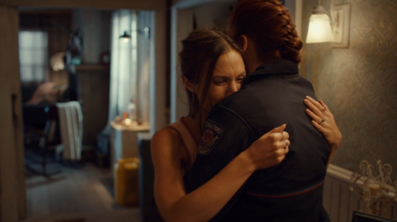 Waverly cries as Nicole holds her tight