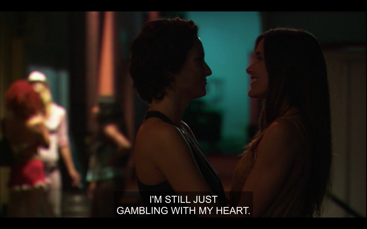 Dylan and Helena are outside and Helena says she is still "gambling with her heart"